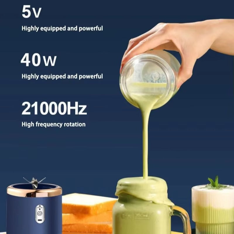 Mini Portable Blender Bottle with USB Charging